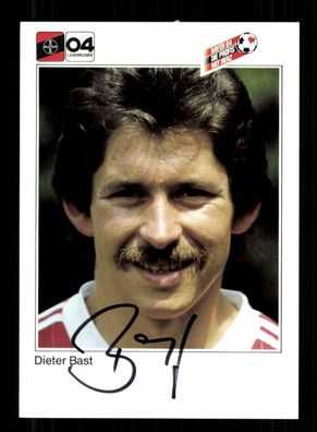 Dieter Bast Autogrammkarte Bayer Leverkusen 1983-84 Original Signiert + 2