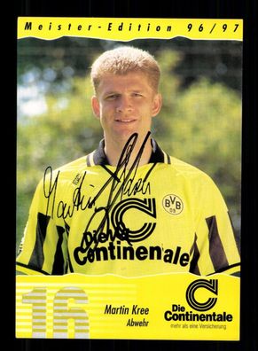 Martin Kree Autogrammkarte Borussia Dortmund 1996-97 Original Signiert