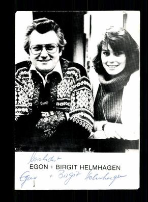 Egon und Birgit Helmhagen Autogrammkarte Original Signiert ## BC 193085