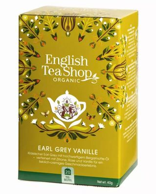 Tee Earl Grey mit Bergamotte-Öl lieblich-cremig 20 Beutel Box (€98,75/ kg)