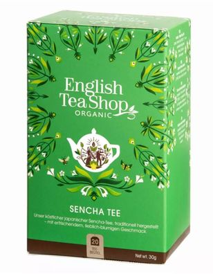 Tee Sencha Japanischer Grüner Tee mit erfrischender Herbe 20 Beutel (€131,67/ kg)