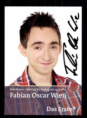 Fabian Oscar Wien Rote Rosen Autogrammkarte Original Signiert ## BC 193672