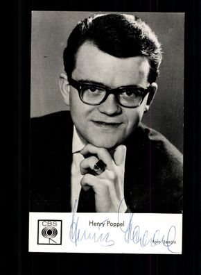 Henry Poppel Autogrammkarte Original Signiert ## BC 194112