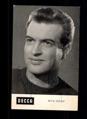 Wyn Hoop Autogrammkarte Original Signiert ## BC 194115