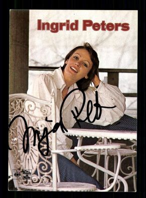 Ingrid Peters Autogrammkarte Original Signiert ## BC 194312
