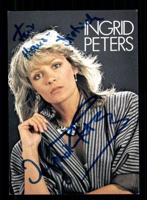 Ingrid Peters Autogrammkarte Original Signiert ## BC 194321