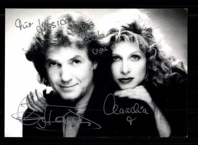Claudia und Chris Roberts Autogrammkarte Original Signiert ## BC 194464