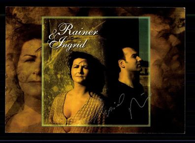 Rainer und Ingrid Autogrammkarte Original Signiert ## BC 194830