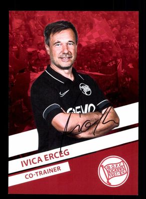 Ivica Erceg Autogrammkarte Kickers Offenbach 2022-23 Original Signiert