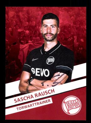 Sascha Rausch Autogrammkarte Kickers Offenbach 2022-23 Original Signiert