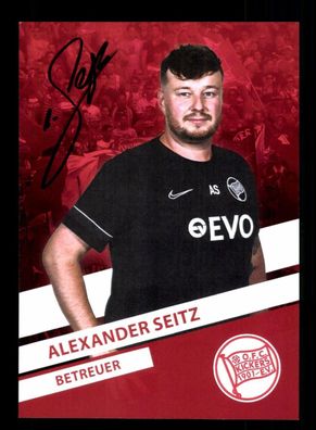 Alexander Seitz Autogrammkarte Kickers Offenbach 2022-23 Original Signiert