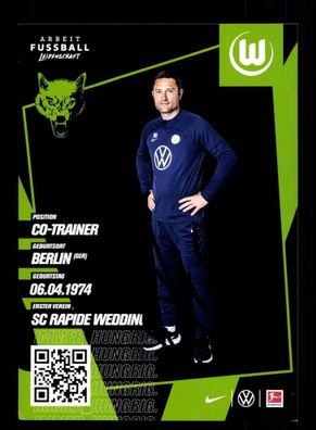 Robert Kovac Autogrammkarte VFL Wolfsburg 2022-23 Original Signiert