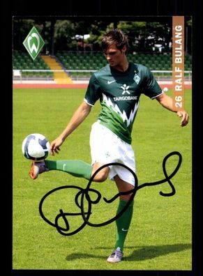 Ralf Bulang Autogrammkarte Werder Bremen Amateure 2010-11 Original Signiert