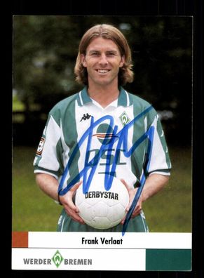 Frank Verlaat Autogrammkarte Werder Bremen 2000-01 Original Signiert