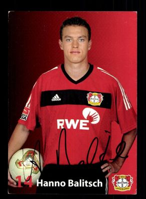 Hanno Balitsch Autogrammkarte Bayer Leverkusen 2003-04 Original Signiert