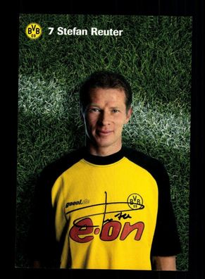 Stefan Reuter Autogrammkarte Borussia Dortmund 2001-02 Original Signiert