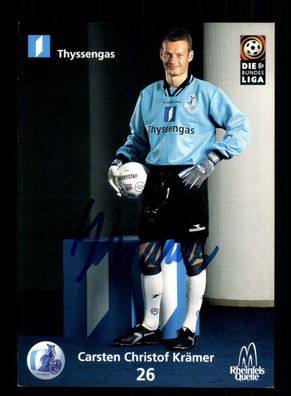 Carsten Christof Krämer Autogrammkarte MSV Duisburg 1998-99 Original Signiert + 2