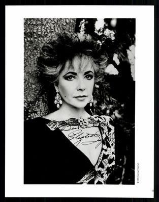 Elizabeth Taylor 1932-2011 Autogrammkarte Druck Signiert # BC G 37456