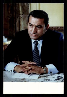 Husni Mubarak 1928-2020 Präsident Ägyptens Druck Signiert # G 37477