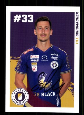 Till Schumacher Autogrammkarte Austria Klagenfurt 2022-23 Original Signiert