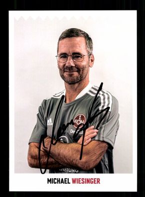 Michael Wiesinger Autogrammkarte 1 FC Nürnberg 2021-22 Original Signiert