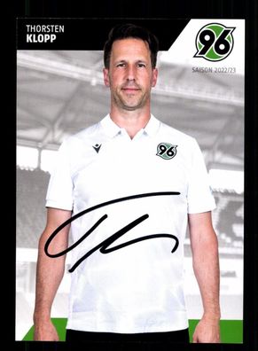 Thorsten Klopp Autogrammkarte Hannover 96 2022-23 Original Signiert