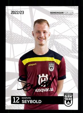 Marvin Seybold Autogrammkarte SSV Ulm 1846 2022-23 Original Signiert