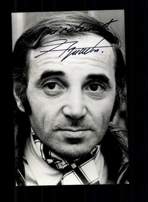 Charles Aznavour 1924-2018 Original Signiert # BC 192062