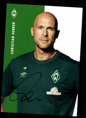 Christian Vander Autogrammkarte Werder Bremen 2022-23 Original Signiert