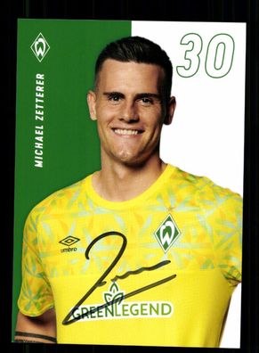 Michael Zetterer Autogrammkarte Werder Bremen 2022-23 Original Signiert