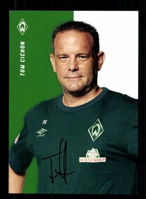 Tom Cichon Autogrammkarte Werder Bremen 2022-23 Original Signiert