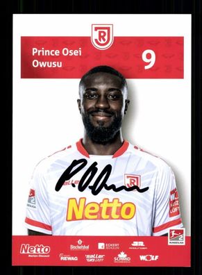 Prince Osei Owusu Autogrammkarte Jahn Regensburg 2022-23 Original Signiert