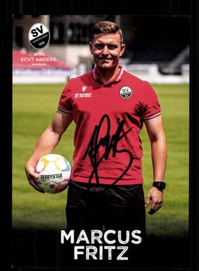 Marcus Fritz Autogrammkarte SV Sandhausen 2022-23 Original Signiert