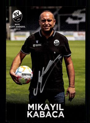 Mikayil Kabaca Autogrammkarte SV Sandhausen 2022-23 Original Signiert