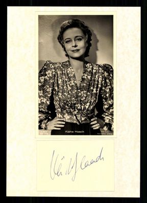 Käthe Haack 1897-1986 Schauspielerin Original Signiert #BC G 37600