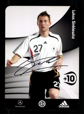 Lukas Sinkiewicz DFB Autogrammkarte 2006 Druck Signiert