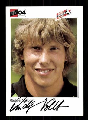 Rüdiger Vollborn Autogrammkarte Bayer Leverkusen 1983-84 Original Signiert