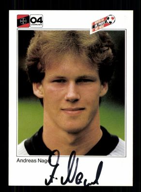 Alexander Nagel Autogrammkarte Bayer Leverkusen 1983-84 Original Signiert