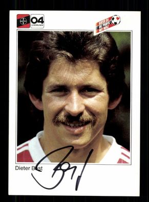 Dieter Bast Autogrammkarte Bayer Leverkusen 1983-84 Original Signiert