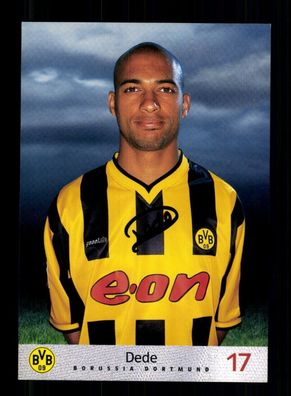 Dede Autogrammkarte Borussia Dortmund 2000-01 Original Signiert