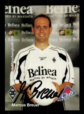 Marcus Breuer Autogrammkarte Borussia Mönchengladbach 1999-00 Original + 2