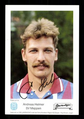 Andreas Helmer Autogrammkarte SV Meppen 1992-93 Original Signiert # G 37653