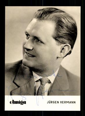 Jürgen Hermann DDR Autogrammkarte Original Signiert ## BC 192626