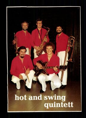 Hot and Swing Quintett Autogrammkarte Original Signiert ## BC 193026