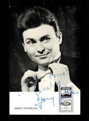 Harry Friedauer Autogrammkarte Original Signiert # BC 193133