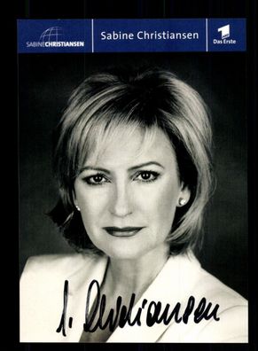Sabine Christiansen ARD Autogrammkarte Original Signiert # BC 193434