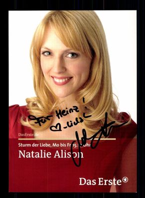 Natalie Alison Sturm der Liebe Autogrammkarte Original Signiert # BC 193516