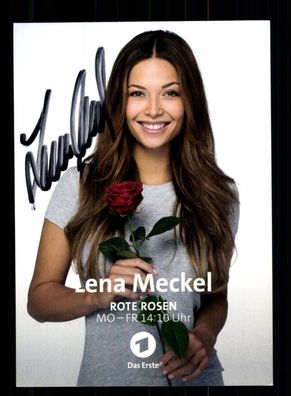 Lena Merckel Rote Rosen Autogrammkarte Original Signiert ## BC 193670