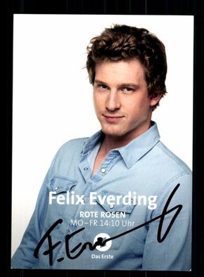Felix Everding Rote Rosen Autogrammkarte Original Signiert ## BC 193685