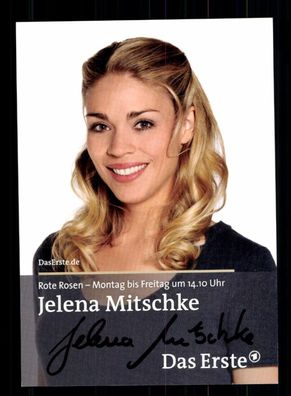 Jelena Mitschke Rote Rosen Autogrammkarte Original Signiert #BC 193804